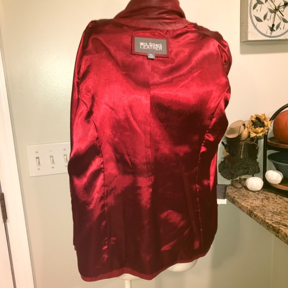 WilsonsLeather red sports coat jacket - Picture 8 of 16